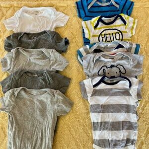 12M Short Sleeve Onesies